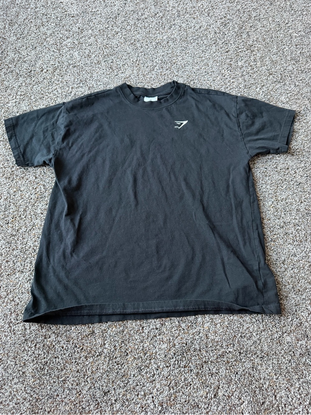 Gymshark Training Oversized T-Shirt Black XS Embroidered Logo Pump Cover